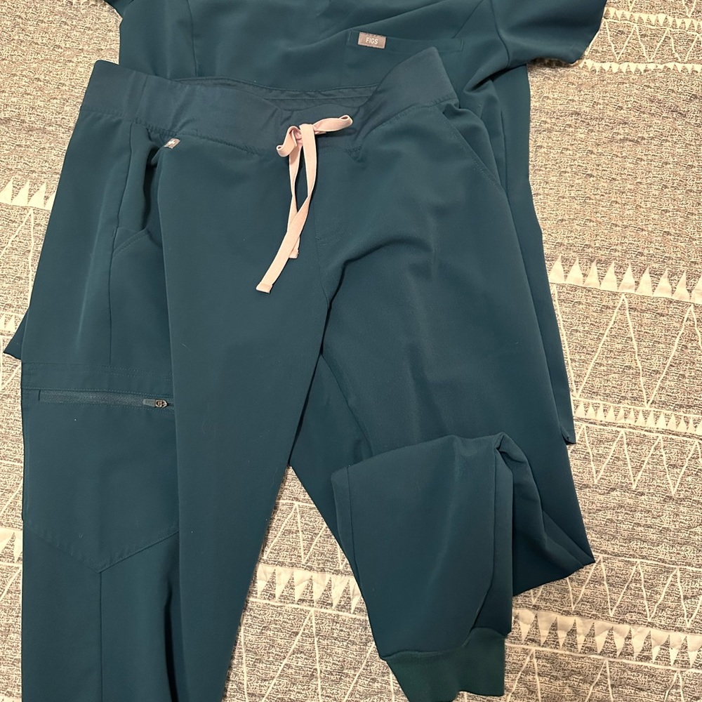 Figs Teal Scrub set.
